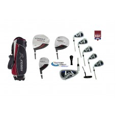SENIOR XLT MEN'S LEFT HAND GOLF SET: +DRIVER+3WD+HYBRID+6-PW IRONS+PUTTER